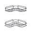 Cefito 2 Packs Bathroom Shelf Corner Storage Rack