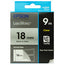 EPSON LabelWorks LC Tape Cartridges Clear 18mm Black 9 meters. For LW-400, LW-600P