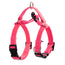 Banhamsisun L Pink Dog Double-Lined Straps Harness and Lead Set Leash Adjustable No Pull