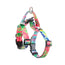 Banhamsisun M Sweet Green Dog Double-Lined Straps Harness and Lead Set Leash Adjustable No Pull