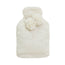 J.Elliot Home Amara Hot Water Bottle with Super Plush Faux Fur Cover Ivory
