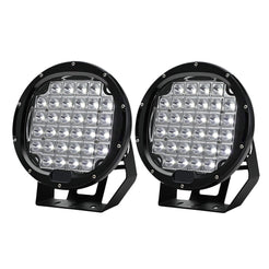 Giantz Pair LED Driving Lights 9 Inch Flood Spot Lights Car Truck SUV 12V 24V