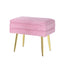 Artiss Ottoman Storage Foot Stool Velvet Pink