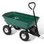 Gardeon Garden Cart Dump 270kg Hand Trailer Trolley Wagon Wheelbarrow Pull 75L