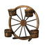 Gardeon Garden Decor Plant Stand Outdoor Ornament Wooden Wagon Wheel 80cm