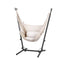 Gardeon Hammock Chair Outdoor Camping Hanging with Stand Cream