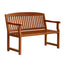 Gardeon Outdoor Garden Bench Wooden 2 Seater Lounge Chair Patio Furniture Brown