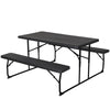 Gardeon 3 PCS Outdoor Furniture Dining Set Lounge Setting Patio HDPE Bench