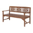 Gardeon Outdoor Garden Bench Wooden Chair 3 Seat Patio Furniture Lounge Natural