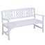 Gardeon Outdoor Garden Bench Wooden Chair 3 Seat Patio Furniture Lounge White