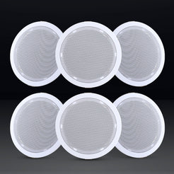 Giantz 6 Inch Ceiling Speakers In Wall Speaker Home Audio Stereos Tweeter 6pcs