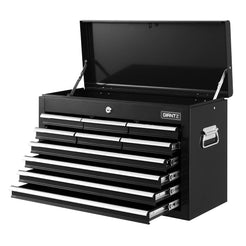 Giantz 10 Drawer Tool Box Cabinet Chest Toolbox Storage Garage Organiser