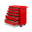 Giantz 5 Drawer Tool Box Cabinet Chest Trolley Box Garage Storage Toolbox Red