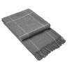 Brighton Throw - 100% NZ Wool - Grey Striped