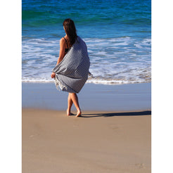 PORTSEA TURKISH COTTON TOWEL - MIDNIGHT