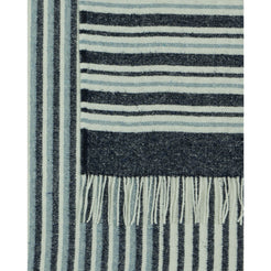 Richmond Throw - Reclaimed Wool Blend - Navy