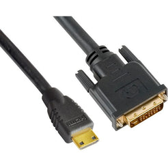 ASTROTEK Mini HDMI to DVI Cable 60cm - 19 pins Male to 24+1 pins Male 30AWG OD6.0mm Gold Plated Black PVC Jacket RoHS LS CBAT-MINIHDMIDVI-1.4