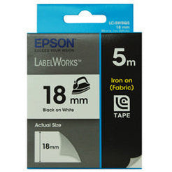 Tape Iron on 18mm Black/White 5 meter, for LW-400