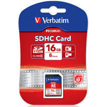 VERBATIM SDHC 16GB (Class 10) Up to 45MB/Sec 300X read speed