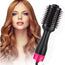 Hot Air One-Step Hair Dryer Negative Ion Anti-Frizz Blowout for Drying,Straightening, Curling and Volumizer (AU Plug)