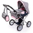 City Star Doll's Pram Bag, Denim Grey and Blue