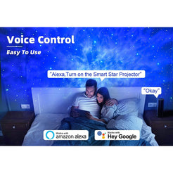 Star Projector Galaxy Light Bedroom connected with Alexa and Google Home