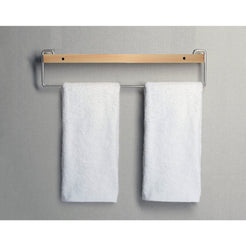 Wall Mount Solid Wood Shelf with Towel Rack Bar Holder Bathroom Organizer Hanger