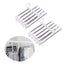 2 Pack Stainless Steel Adjustable 5 in 1 Pants Hangers Non-Slip Space Saving for Home Storage