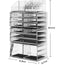 Makeup Cosmetic Organizer Storage with 12 Drawers Display Boxes (Clear)