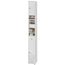 White Tall Bathroom Cabinet High Storage