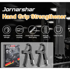 2 Pack Adjustable Hand Grip Strengthener for Hand Grip Strength and Wrist Rehabilitation (Resistance 5-60 kg)