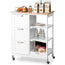 Kitchen Island on Wheels with Storage