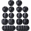 16 Pack Black Cord Organizer Cable Management for Home and Office