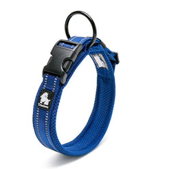 Heavy Duty Reflective Collar Blue XL