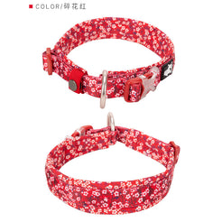 Floral Collar Poppy Red 2XS