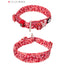 Floral Collar Poppy Red 2XS