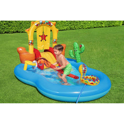 Bestway Wild West Kids Play Inflatable Above Ground Swimming Pool