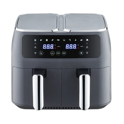 8L Dual Zone Digital Air Fryer with 200C, 10 Cooking Programs
