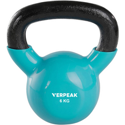 Verpeak Vinyl Kettlebell 6kg Turquoise VP-KB-125-AC