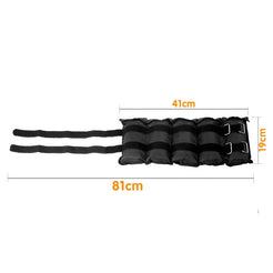 Powertrain Sports Heavy Duty Adjustable Ankle Weights 5 Kg 2 Pieces