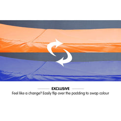 Kahuna 6ft Trampoline Reversible Replacement Pad Round - Orange/Blue