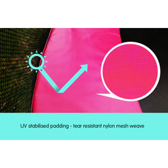 Kahuna 8ft Trampoline Replacement Pad Round - Pink