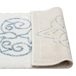 Cotton Medallion Tufted Non Slip Jacquard Bath mat