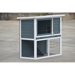 YES4PETS L Double Storey Rabbit Hutch Guinea Pig Cage , Ferret cage W Pull Out Tray