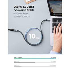 UGREEN 30205 USB Type-C Extension Cable 1M