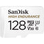 SanDisk High Endurance 128GB MicroSDHC Card with Adapter - Up to 100MB/s Read Speed