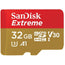 SanDisk 32GB Micro SDHC Extreme A1 V30, UHS-I/U3, 100MB/s - No SD Adapter