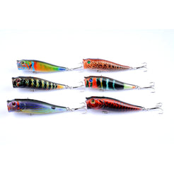 6X 9cm Popper Poppers Fishing Lure Lures Surface Tackle Fresh Saltwater