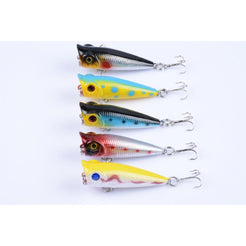 5X 5cm Popper Poppers Fishing Lure Lures Surface Tackle Fresh Saltwater