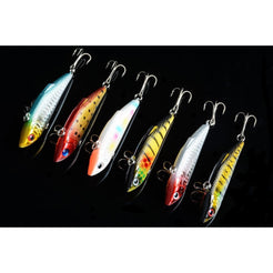 6x 8cm Vib Bait Fishing Lure Lures Hook Tackle Saltwater